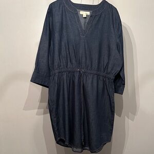 Dark Blue Denim Dress